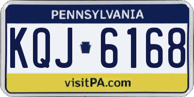 PA license plate KQJ6168
