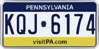 PA license plate KQJ6174