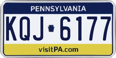 PA license plate KQJ6177