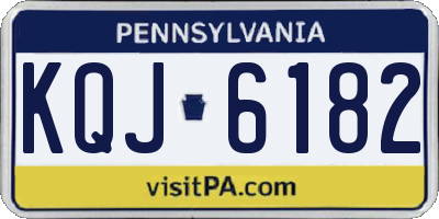 PA license plate KQJ6182