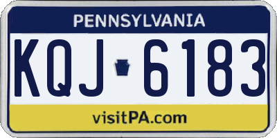 PA license plate KQJ6183