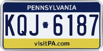 PA license plate KQJ6187