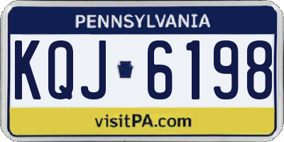 PA license plate KQJ6198