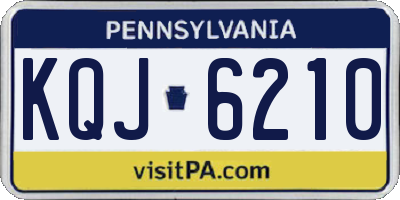 PA license plate KQJ6210