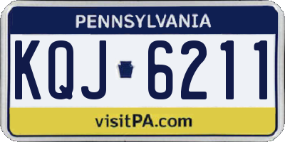 PA license plate KQJ6211