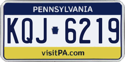 PA license plate KQJ6219