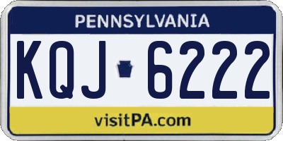 PA license plate KQJ6222