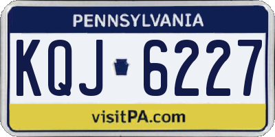 PA license plate KQJ6227