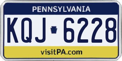 PA license plate KQJ6228