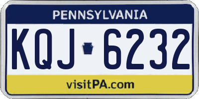PA license plate KQJ6232