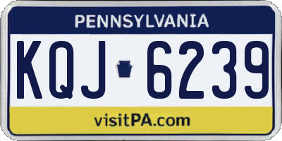 PA license plate KQJ6239