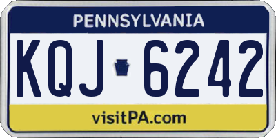 PA license plate KQJ6242