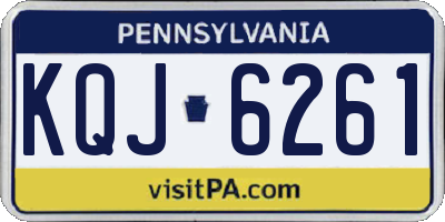 PA license plate KQJ6261