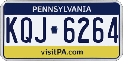 PA license plate KQJ6264
