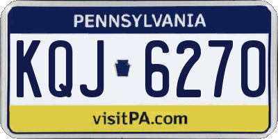 PA license plate KQJ6270