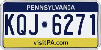 PA license plate KQJ6271