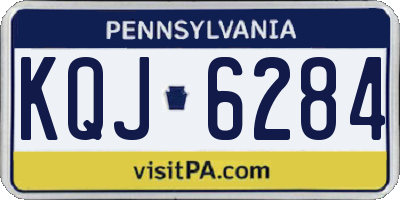 PA license plate KQJ6284