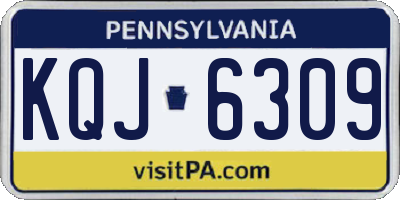PA license plate KQJ6309