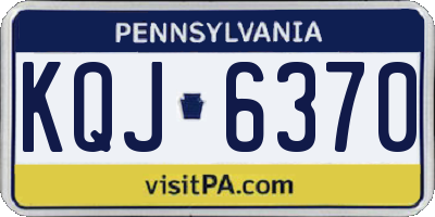PA license plate KQJ6370