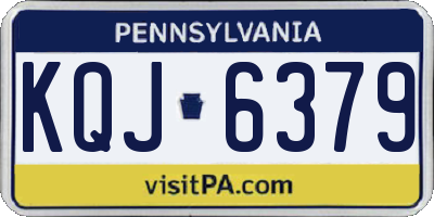 PA license plate KQJ6379