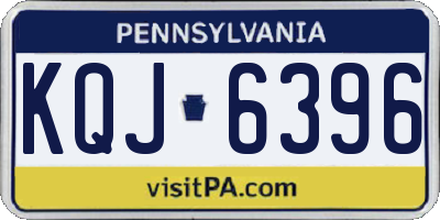 PA license plate KQJ6396