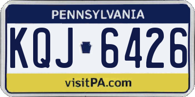 PA license plate KQJ6426