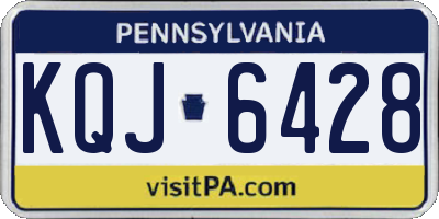 PA license plate KQJ6428