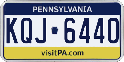 PA license plate KQJ6440