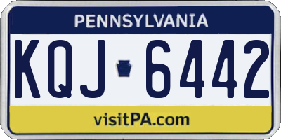 PA license plate KQJ6442