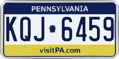 PA license plate KQJ6459