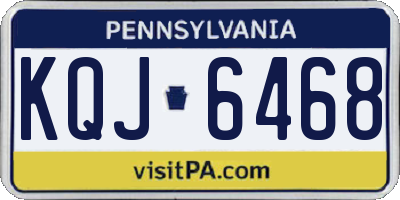 PA license plate KQJ6468