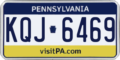 PA license plate KQJ6469
