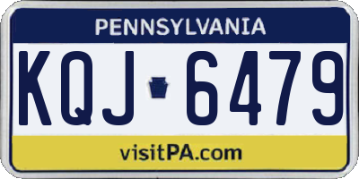 PA license plate KQJ6479