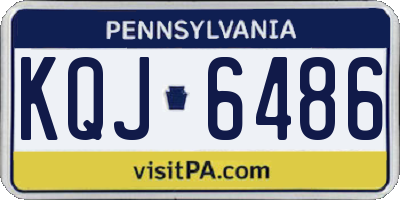 PA license plate KQJ6486