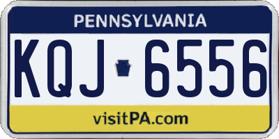 PA license plate KQJ6556