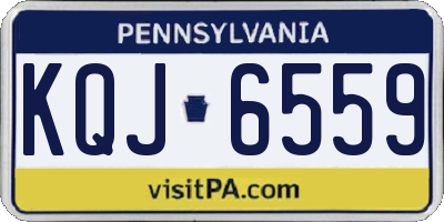 PA license plate KQJ6559
