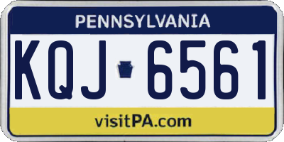 PA license plate KQJ6561