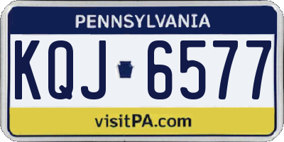 PA license plate KQJ6577