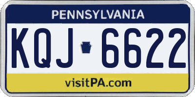PA license plate KQJ6622