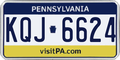 PA license plate KQJ6624