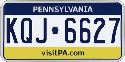 PA license plate KQJ6627