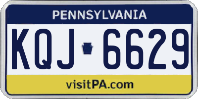 PA license plate KQJ6629