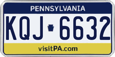 PA license plate KQJ6632