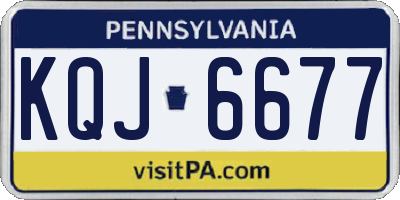 PA license plate KQJ6677