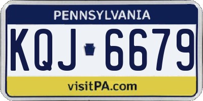 PA license plate KQJ6679