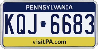 PA license plate KQJ6683