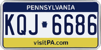 PA license plate KQJ6686