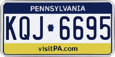 PA license plate KQJ6695