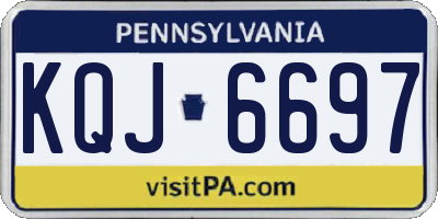 PA license plate KQJ6697