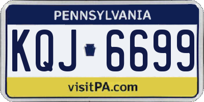 PA license plate KQJ6699